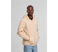 Urban Classics Herren Kapuzenjacke Basic Essential Zip Hoody TB8003 – Regular Fit, Sand, 5XL