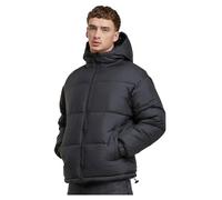 Urban Classics Pufferjacke Basic mit Kapuze – Winterjacke Herren Schwarz M