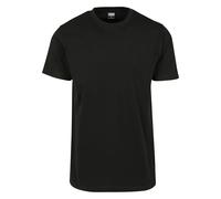 Urban Classics Basic T-Shirt – Kurzarm, Rundhalsausschnitt, reguläre Passform – Schwarz, Größe M