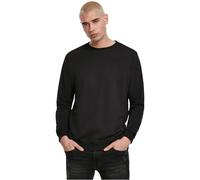 Urban Classics Herren Sweatshirt Basic Terry Crew Schwarz (Black 00007) 5XL Große Größen EU