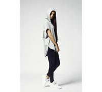 Urban Classics Ladies Sleeveless Terry Hoody T-Shirt grau in S