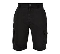 Stoffhose URBAN CLASSICS "Urban Classics Herren Big Cargo Bermuda" Gr. 36, Normalgrößen, schwarz (black) Herren Hosen (17119903-36) black