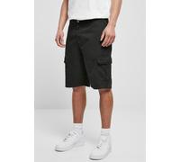 Stoffhose URBAN CLASSICS "Urban Classics Herren Big Cargo Bermuda" Gr. 30, Normalgrößen, schwarz (black) Herren Hosen (17119903-30) black