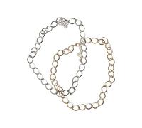 Urban Classics Big Classic Necklace 2-Pack Frauen Halskette goldfarben/silberfarben
