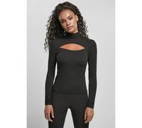 Urban Classics Ladies Cut-Out Turtleneck Longsleeve in Gr. 4XL in Schwarz