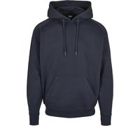 Urban Classics Herren Hoody Blank - locker geschnitten, Kängurutasche, verstellbare Kapuze, Blau L