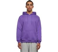 Urban Classics Herren Blank Hoody - Locker geschnittener Kapuzenpullover mit Kängurutasche und verstellbarer Kapuze für Freizeit Alltag Sport und Streetwear,Ultraviolet,M