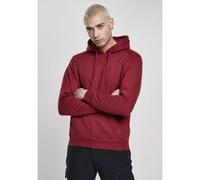 Rundhalspullover URBAN CLASSICS "Urban Classics Herren Blank Hoody", Herren, Gr. M, rot (burgundy), 65% Baumwolle, 35% Polyester, unifarben, loose fit, ohne Ausschnitt, Pullover Rundhalspullover (7883