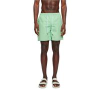 Urban Classics Badeshorts Block TB1026 – schnelltrocknend, Kordelzug & Taschen, Gr. M Vintagegreen