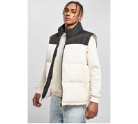Urban Classics Herren Weste Block Puffer Vest Schwarz/Weiß Größe L