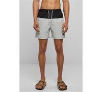Urban Classics Men's Block Swim Shorts Badehose, lightasphalt/Black, 4XL