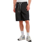 Urban Classics Badeshorts Board Patched Stripe – aufgesetzte Streifen, Kordelzug – Schwarz 3XL