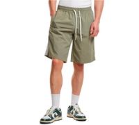 Urban Classics Badeshorts Board Patched Stripe – aufgesetzter Streifen, Kordelzug – M Pale Olive