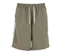 Urban Classics Board Shorts With Patched Stripe Badeshort oliv in XXL