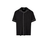 Urban Classics Bowling Shirt Black Größe: L | Casual hemden Outlet | Herren | Schwarz