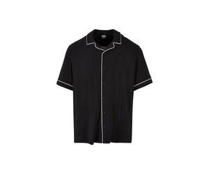 Urban Classics Bowling Shirt Black Größe: S | Casual hemden Outlet | Herren | Schwarz