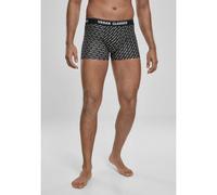 Urban Classics Boxershorts 3er-Pack Branding AOP Schwarz/Anthrazit Gr. M