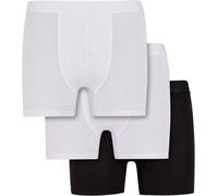 Urban Classics Boxershorts Natural Fibre Retro 3-Pack TB7680B White+White+Black-2XL