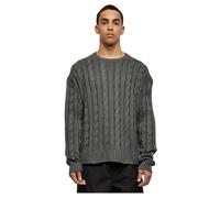 Urban Classics Herren Pullover Boxy Sweater Rundhals oversize darkshadow S