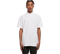 Urban Classics Herren Boxy Zip Pique Tee White, M
