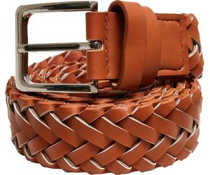 Urban Classics Braided Synthetic Leather Belt Lightbrown-L/XL