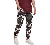 Urban Classics Cargohose Camo Cargo Jogging Pants 2.0 Herren loose fit Gr. 38 Wine Camo