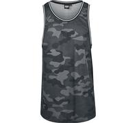 Urban Classics Herren Camo Mesh Tanktop – Camouflage dunkelgrau – Größe S