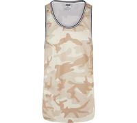 Urban Classics Herren Tanktop Camo Mesh Tanktop, lässiges Tanktop für Männer, Camouflage-Print, Größen XS-5XL