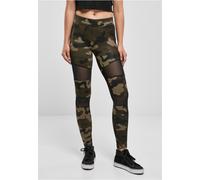 Urban Classics Damen Ladies Tech Mesh Leggings, woodcamo/blk, XL