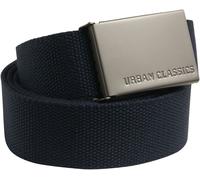 Urban Classics Canvas Belt - Unisex Gürtel aus robustem Polyester mit Metallkoppelschnalle, individuell kürzbar & verstellbar, ideal für Jeans, Cargo & Streetwear Looks