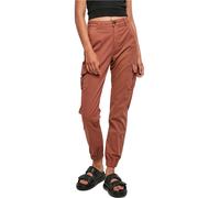 Urban Classics Ladies High Waist Cargo Pants in Gr. 31 in Orange