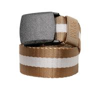 Urban Classics Centre Stripe Belt Unisex in Gr. SM in Beige