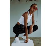 Urban Classics Ladies Check High Waist Leggings Frauen in Gr. L in Schwarz