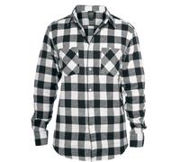 Urban Classics Checked Flanell Flanellhemd schwarz weiß in XL