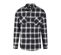 Urban Classics Hemd Checked Flanell Shirt 6 Black/White-S