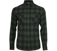 Urban Classics Checked Flanell Shirt Flanellhemd schwarz dunkelgrün in S