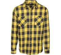 Urban Classics Checked Flanell Shirt Flanellhemd schwarz gelb in XL