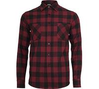 Urban Classics Checked Flanell Shirt Männer Flanellhemd schwarz/Burgund XXL