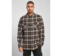 Urban Classics - Checked Roots Dark Ground/Warm Sand - Hemd - Braun - S - 100% Baumwolle,Baumwolle Braun S