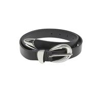 Urban Classics Chunky Buckle Loop Synthetic Leather Belt Schwarz L/XL
