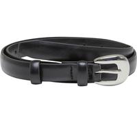 Synthetikgürtel URBAN CLASSICS "Urban Classics Chunky Buckle Slim Belt", Damen, Gr. L/XL, schwarz, silber, 100% Polyurethan, Gürtel (37523666-L) schwarz, silber