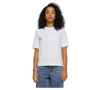 Urban Classics Damen T-Shirt Ladies Classy Tee TB6123 Rundhals 100% Baumwolle unifarben Weiß 4XL