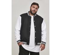 URBAN CLASSICS HERREN 2-TONE COLLEGE SWEATJACKET JACKE, Größe:XS, Farbe:black/white