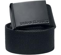 Urban Classics Colored Buckle Canvas Belt Gürtel schwarz