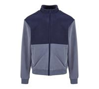 Urban Classics Colour Block Polar Fleece Jacket Navy/cloud Sky Größe: L | Bomberjacken Outlet | Herren | Blau