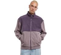 Urban Classics Fleecejacke Colour Block Polar Fleece – Purple Night / Faded Purple – Herren M