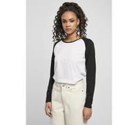 Urban Classics Ladies Contrast Raglan Longsleeve in Gr. 4XL in Schwarz