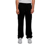 Urban Classics Herren Cargohose TB6394-Cotton – Baumwolle, Cargotaschen, 320 g/m² – Schwarz L