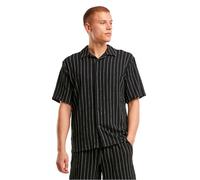 Urban Classics Herrenhemd Striped Crinkle Resort Shirt – gestreiftes Sommerhemd – Größen S–5XL