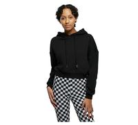 Urban Classics Ladies Cropped Heavy Hoody in Gr. L in Schwarz